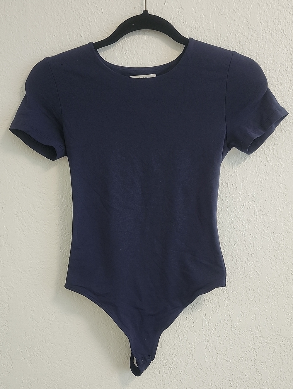 Babaton Navy Short-Sleeve Bodysuit